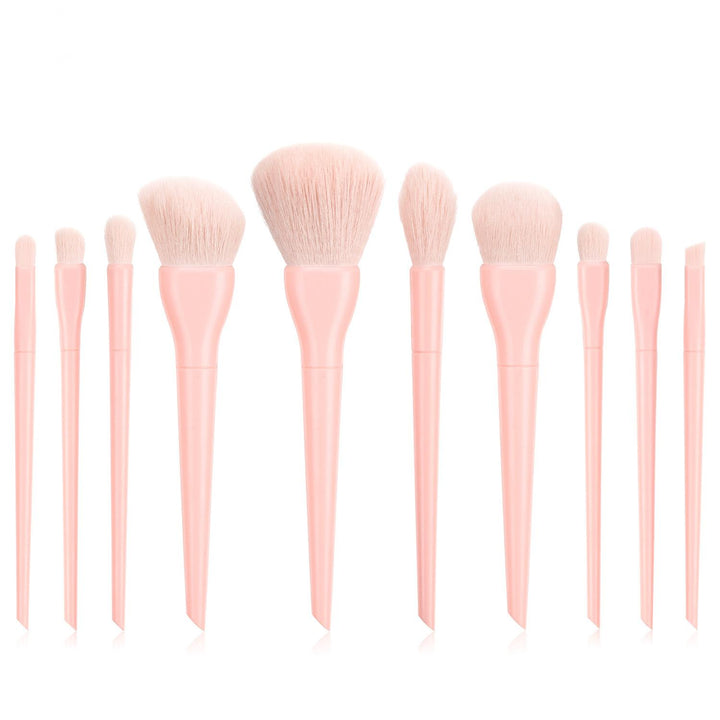 🍬✨ Candy Color 10-Piece Makeup Brush Set — Soft Bristles Collection 💄