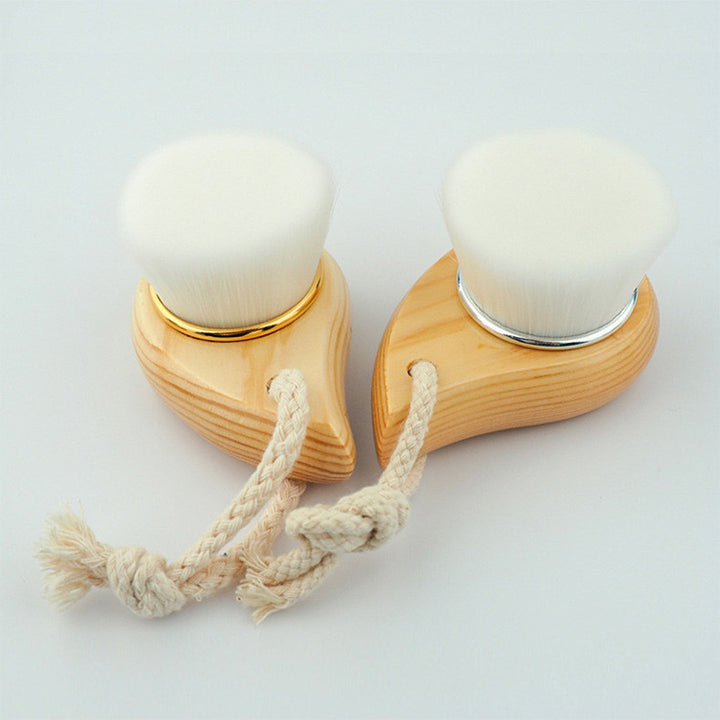 🧼🌿 Comma Facial Brush | Soft Hair Facial Cleansing & Massage Brush