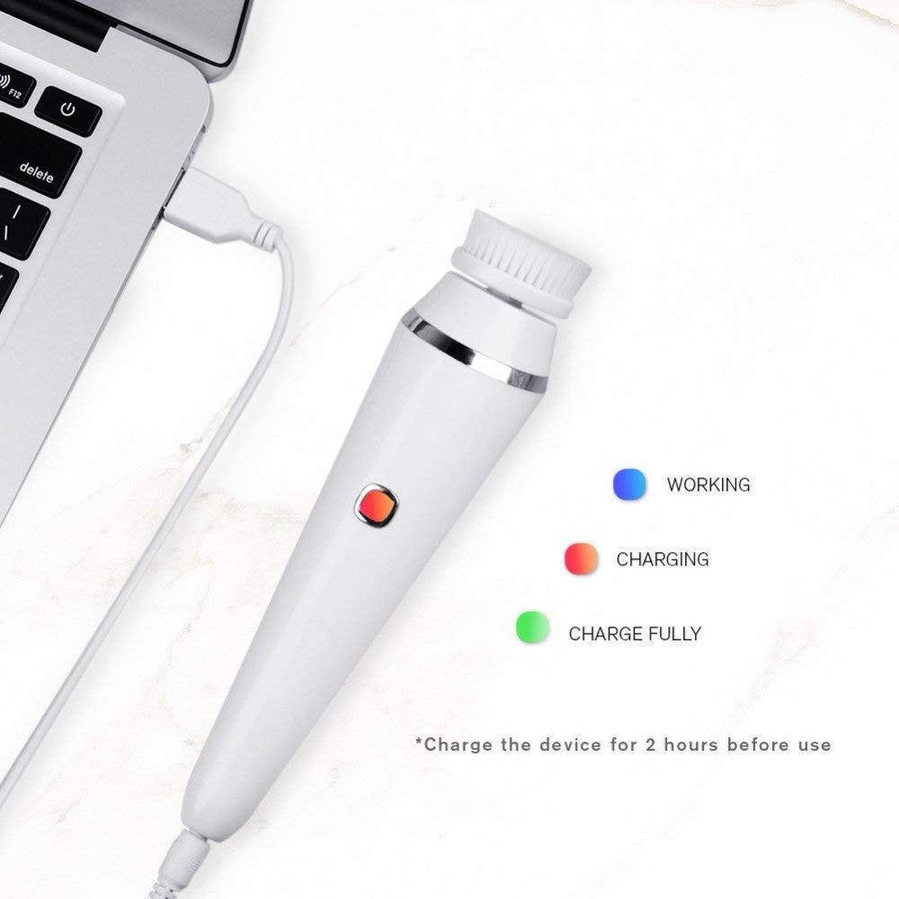 🧼✨ Electric Cleansing Brush | 3-in-1 Waterproof Facial Cleanser & Massager