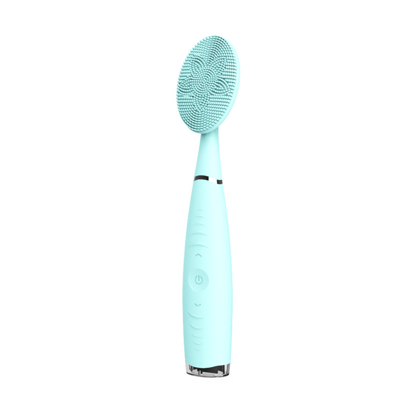 🧼💖 Waterproof Silicone Facial Cleansing Brush | Portable Electric Handheld Pore Cleaner