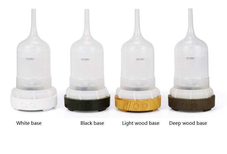 🌈💧 Living Room Ultrasonic 7-Color Humidifier | Glass Vase Aroma Diffuser ✨🌿
