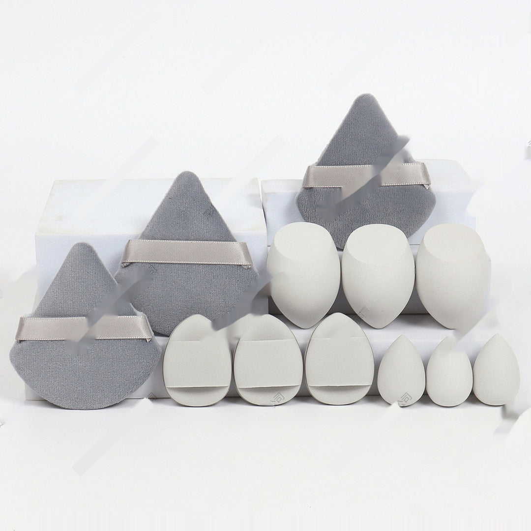 🥚💄 12-Piece Makeup Sponge Puff Set – Soft Beauty Blender Kit (Wet & Dry Use)