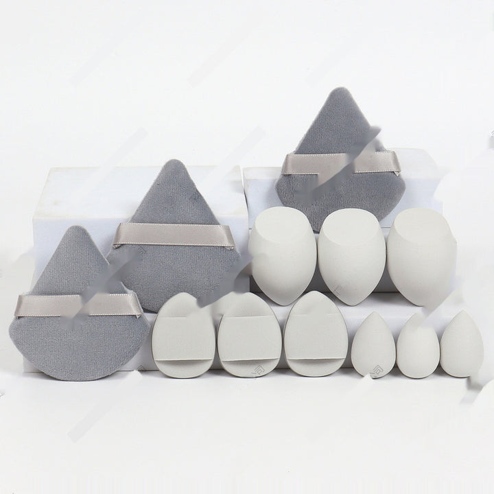 🥚💄 12-Piece Makeup Sponge Puff Set – Soft Beauty Blender Kit (Wet & Dry Use)