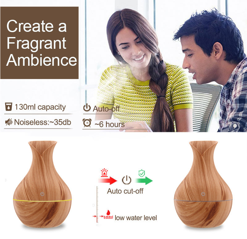 🏺💧 Vase Mini Humidifier | USB Aromatherapy Mist Diffuser 🌿✨