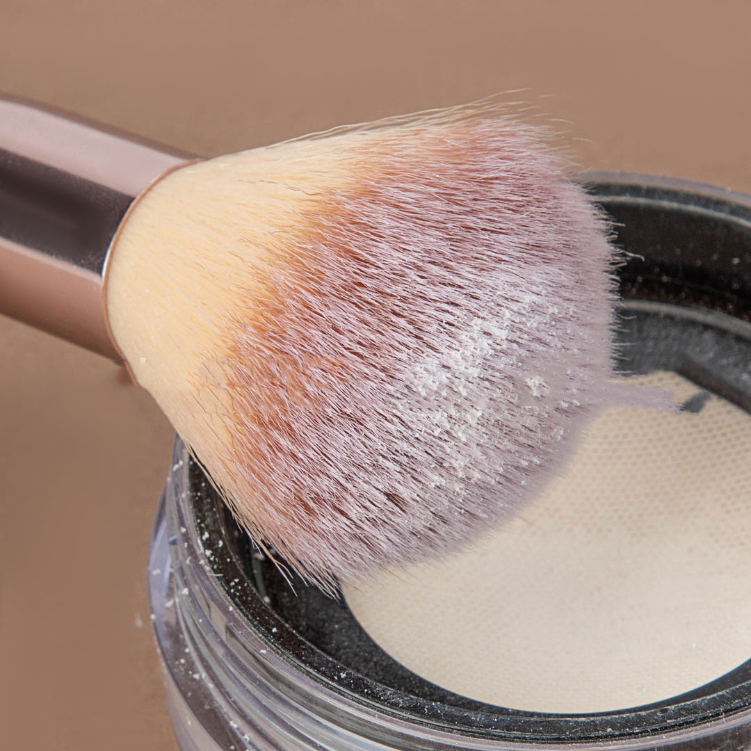 ✨ Black Makeup Brush Set — Powder, Foundation & Eyeshadow Collection 💄🖤