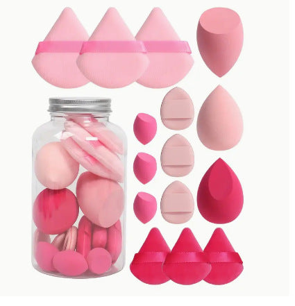 💄✨ 15-Piece Powder Puff Set in Floating Bottle