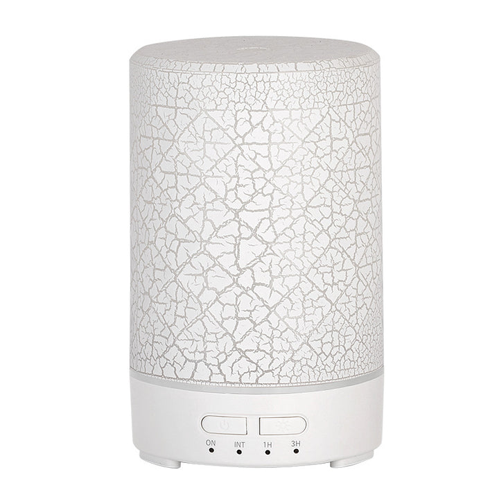 🌳💧 Crack Design USB Humidifier | Wood Grain Aroma Diffuser with 7-Color Light ✨