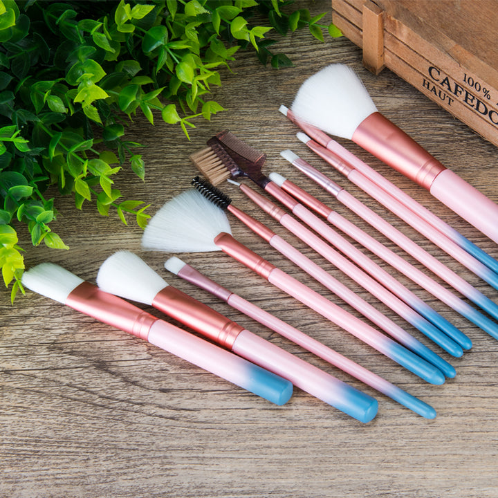 ✨ 12-Piece Makeup Brush Set — Face, Eye & Lip Beauty Tools 💄