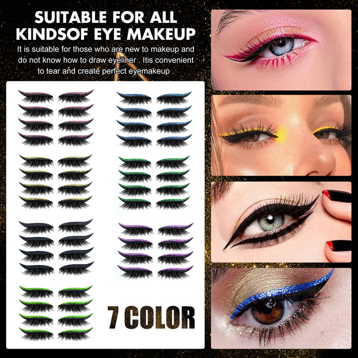 🧲👁️ 3D Magnetic False Eyelashes – 4 Pairs Glue-Free Self-Adhesive Lash Set