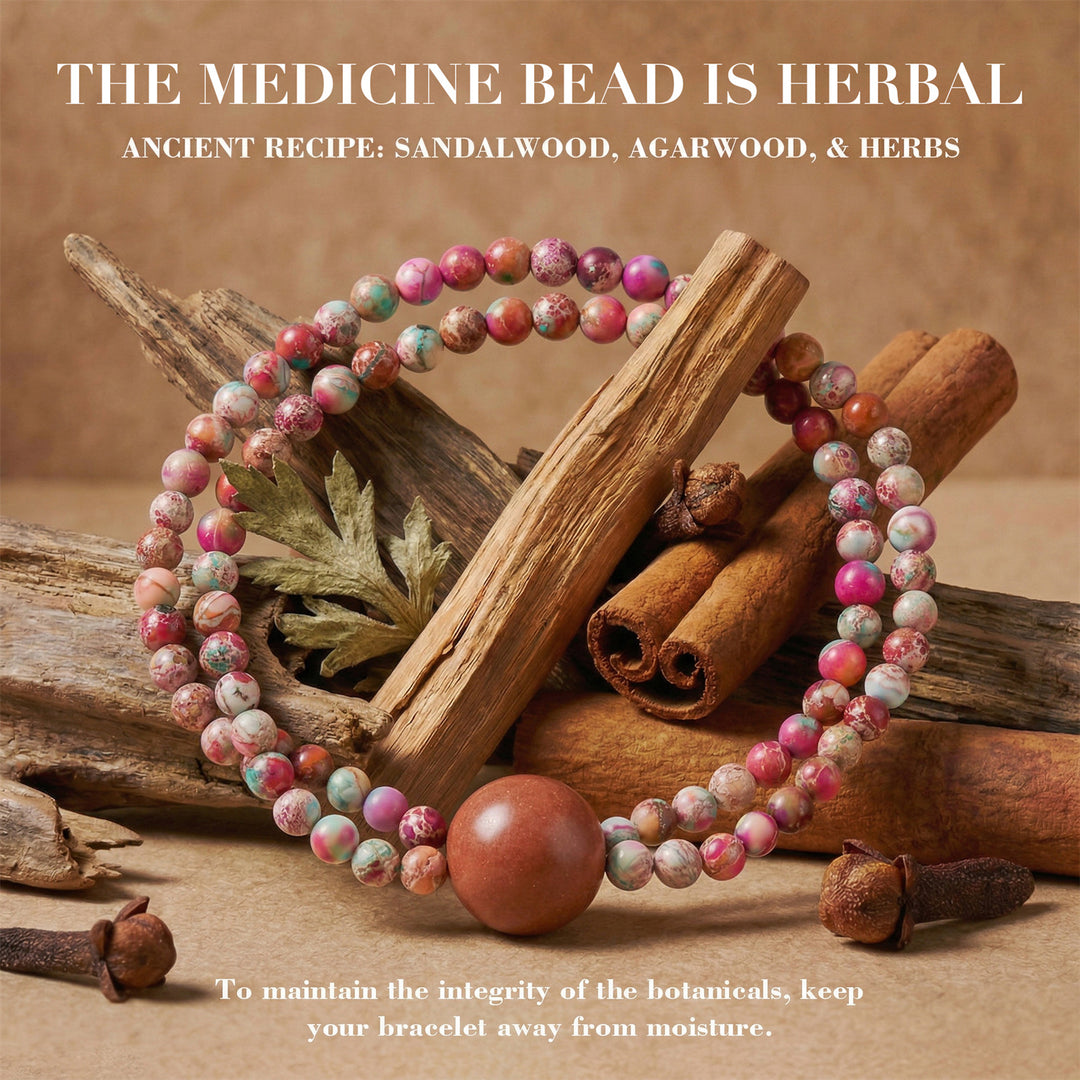 Chinese Herbal Bead Bracelet – Lightweight Wellness Jewelry