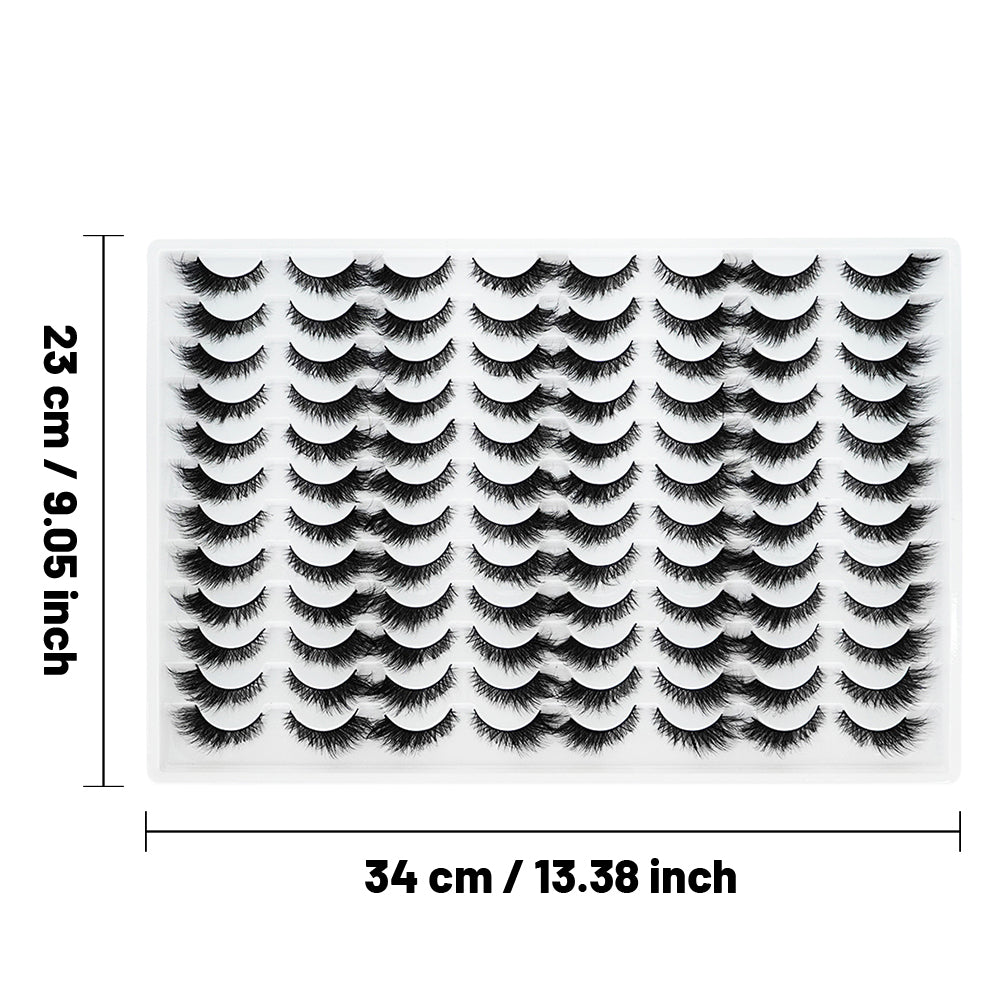 👁️✨ 3D False Eyelashes – Multi-Layered, Realistic, Soft & Comfortable Lashes