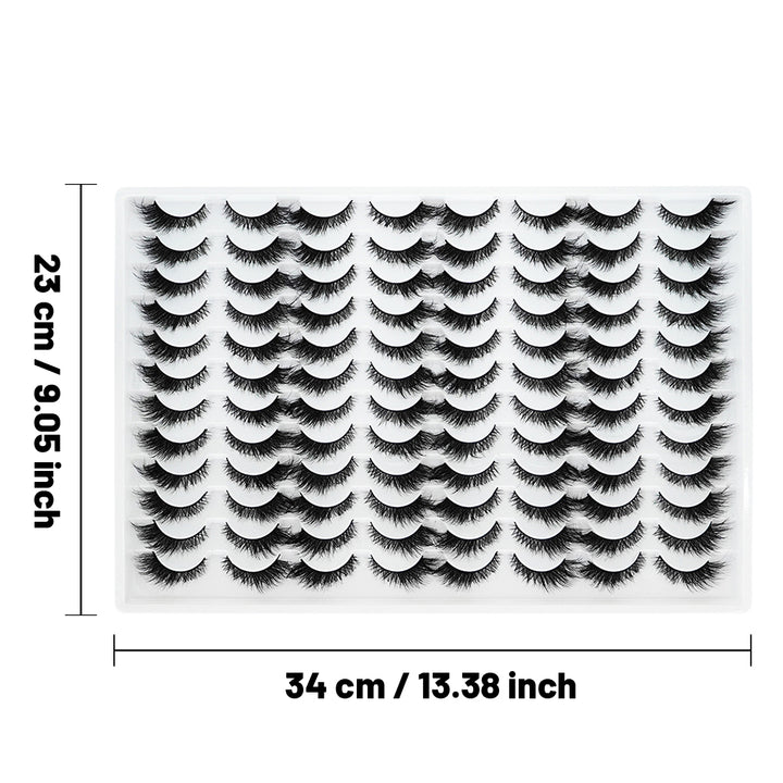 👁️✨ 3D False Eyelashes – Multi-Layered, Realistic, Soft & Comfortable Lashes