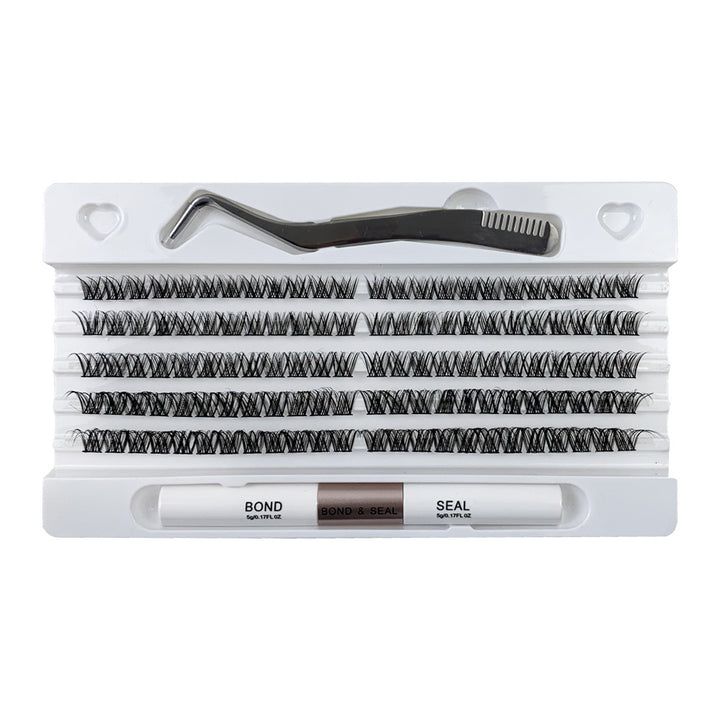 👁️✨ Self-Grafting Single Cluster Eyelash Set – DIY Lash Extension Kit