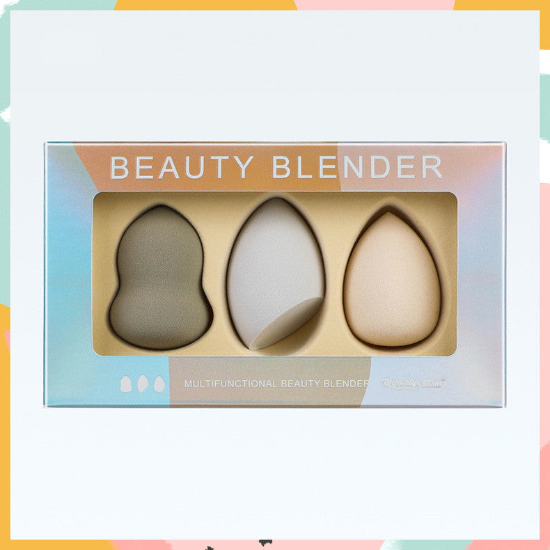 🥚💄 Giant Soft Beauty Gourd Puff – Water Drop Makeup Egg (3PCS Set)