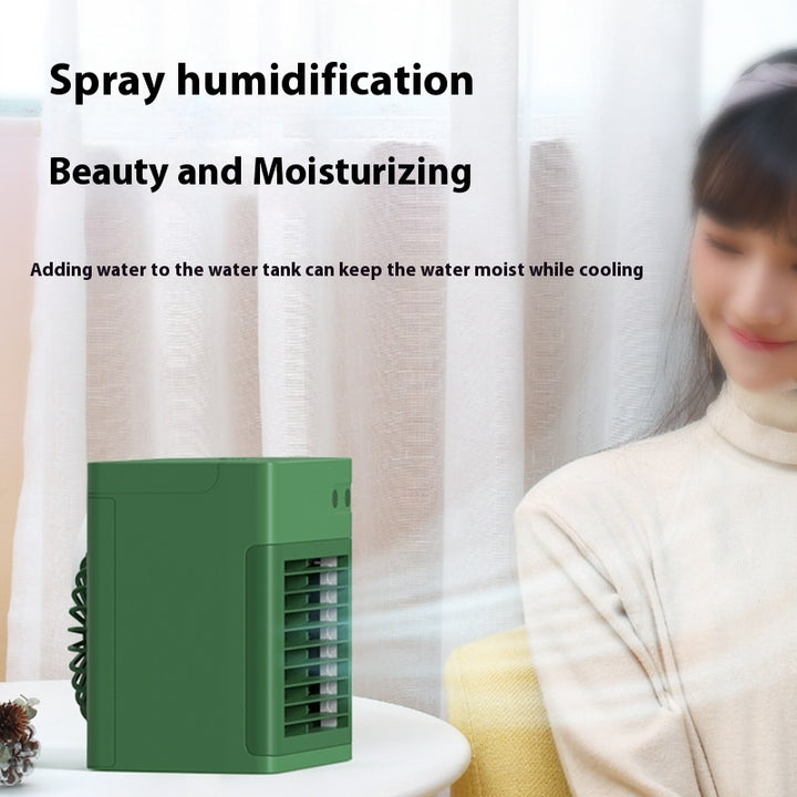 ❄️💧 Desktop Mini Air Cooler Humidifier | USB Water Cooling Fan ✨