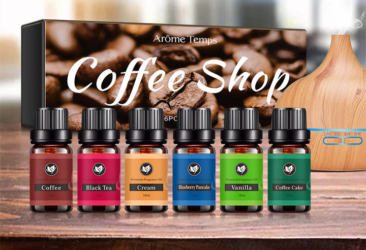 ✨ 16 Theme Atmosphere Flameless Essential Oil Set — 6 × 60ml 🌿💧