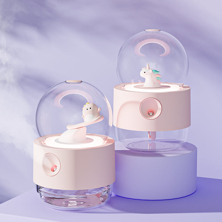 🔮💧 3-in-1 Rotating Crystal Ball Humidifier | Wireless Large Capacity Aroma Diffuser ✨🌿