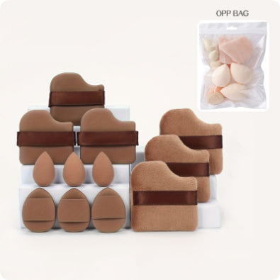 🥚💄 12-Piece Makeup Sponge Puff Set – Soft Beauty Blender Kit (Wet & Dry Use)