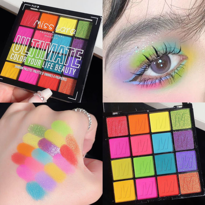 ✨ Pearl Waterproof Matte Eyeshadow Palette – Multi-Color Long-Lasting Makeup Set ✨