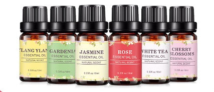 ✨ Aromatherapy Oil Set — White Tea, Rose & Gardenia (10ml Each) 🌿🌸
