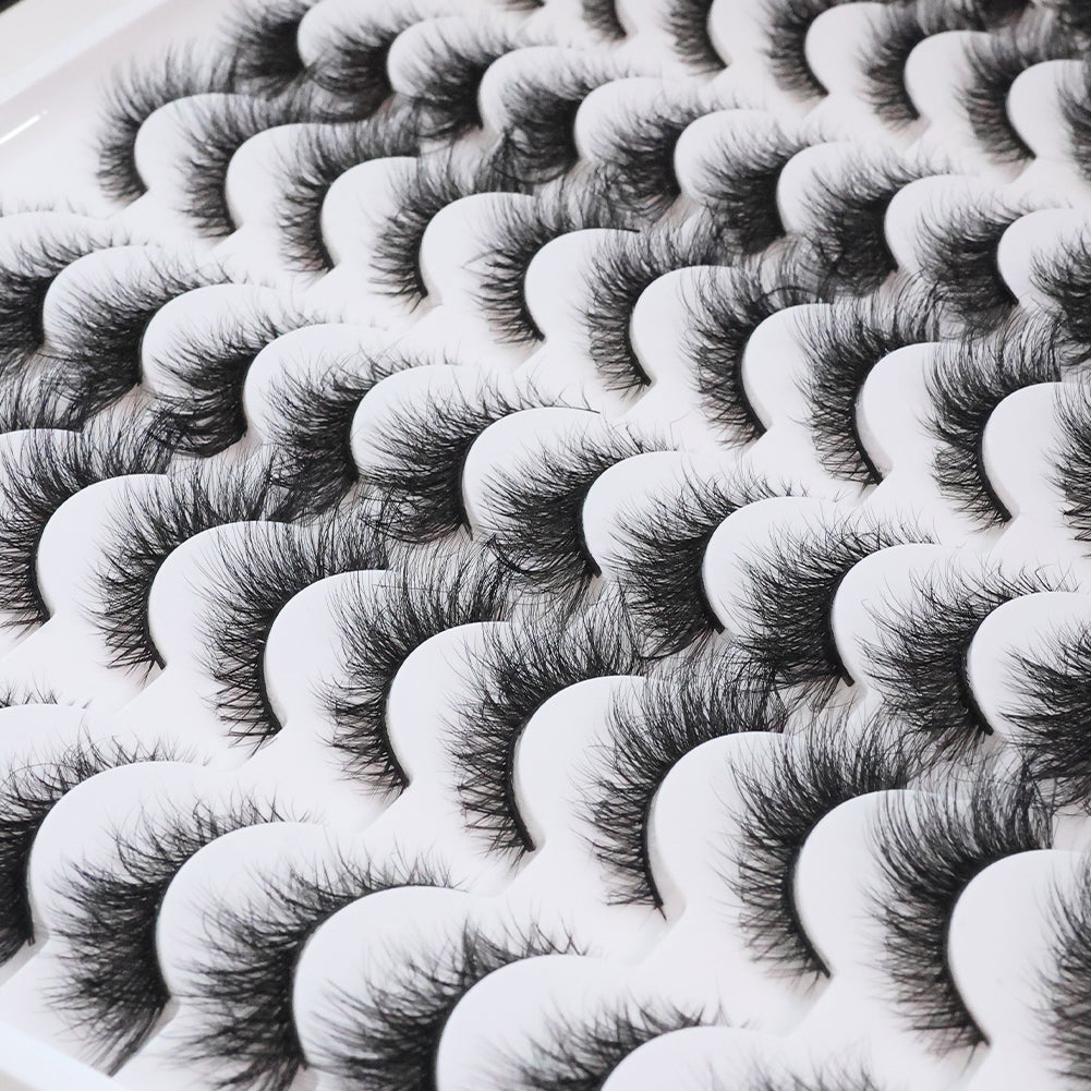 👁️✨ 3D False Eyelashes – Multi-Layered, Realistic, Soft & Comfortable Lashes