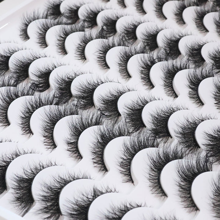 👁️✨ 3D False Eyelashes – Multi-Layered, Realistic, Soft & Comfortable Lashes