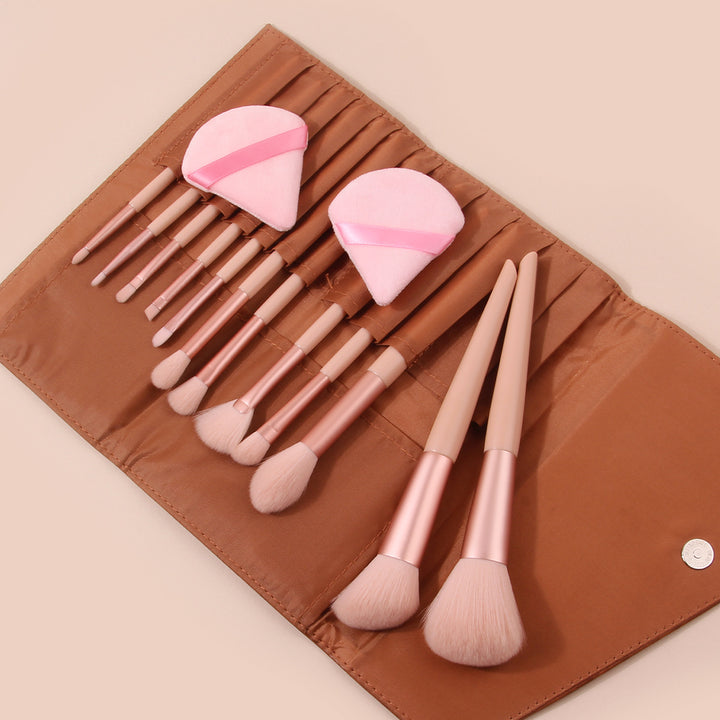 ✨ 12-Piece Soft Hair Makeup Brush Set — Beauty Tools Kit 💄💖