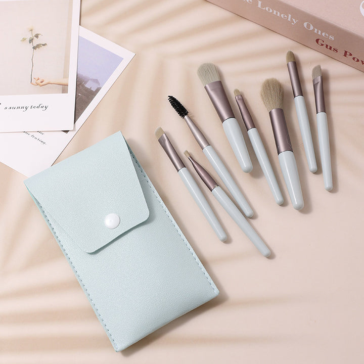 ✨ 8-Piece Macaron Mini Makeup Brush Set — cute, compact & flawless 💄🍬