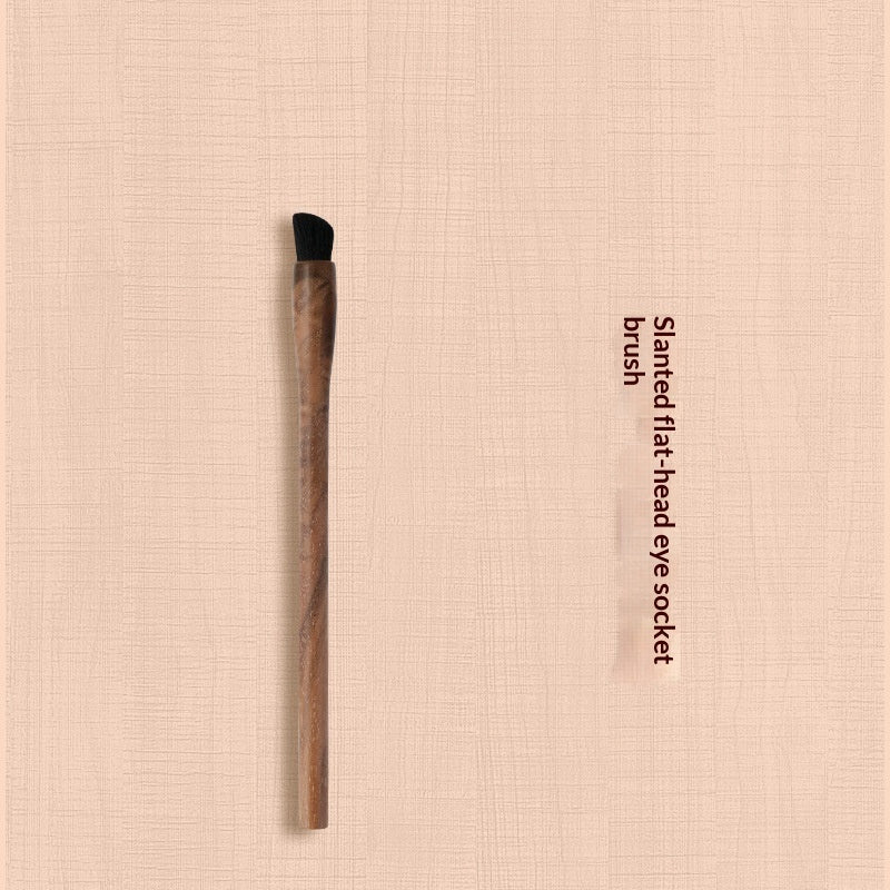 ✨ H Set Vintage Black Walnut Makeup Brush Set — 24-Piece Luxury Kit 💄🌿