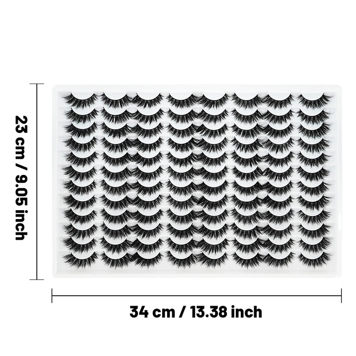👁️✨ 3D False Eyelashes – Multi-Layered Realistic Soft & Comfortable Lashes
