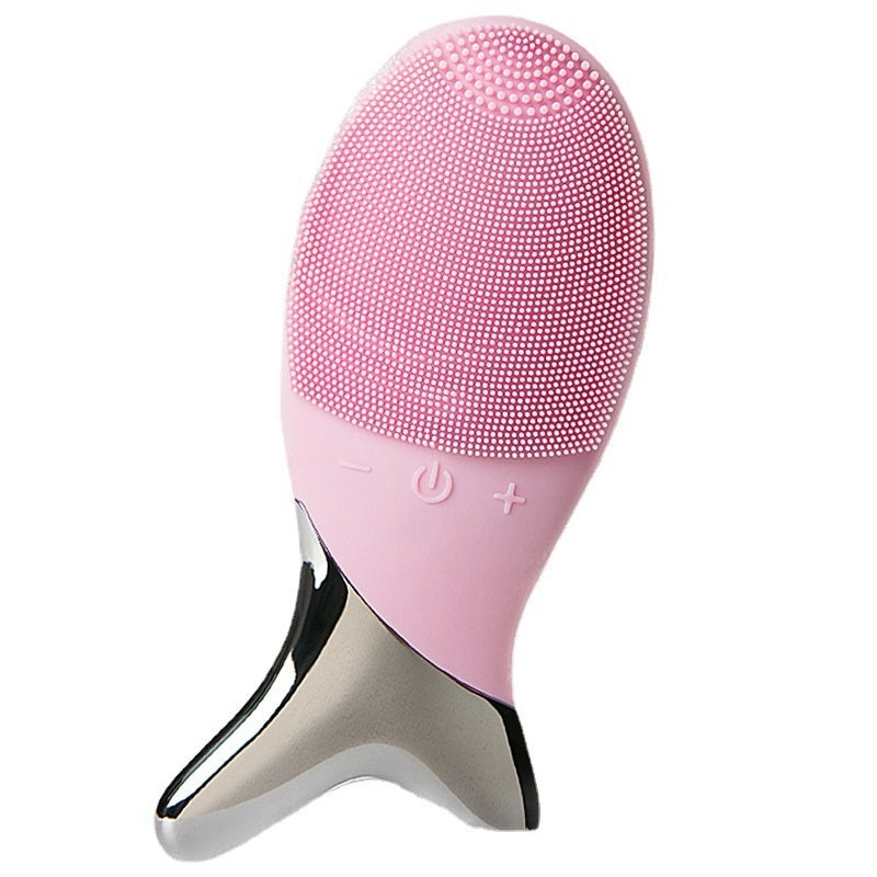 💖🌀 Silicone Gel Cleansing System | Electric Facial Cleaning & Vibration Massager