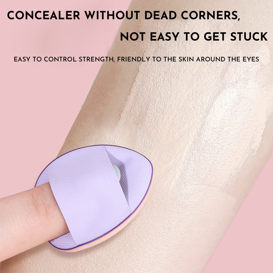 🥚💄 Mini Finger Makeup Puff Set – Professional Concealer & Foundation Cushion Sponge (Travel Size Beauty Tool)