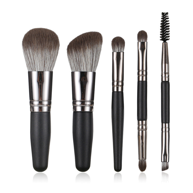 ✨ Mini Portable 5-Piece Makeup Brush Set (Upgraded Version) 💄