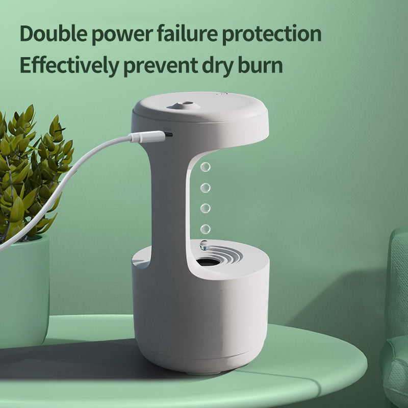 💧🧘 Anti-Gravity Water Drop Aroma Diffuser | Single Arm Humidifier (800ml) ✨