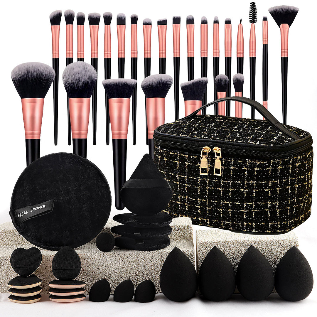 ✨ 47-Piece Beauty Tools Combination Set — Makeup Brush & Cosmetic Kit 💄🖤
