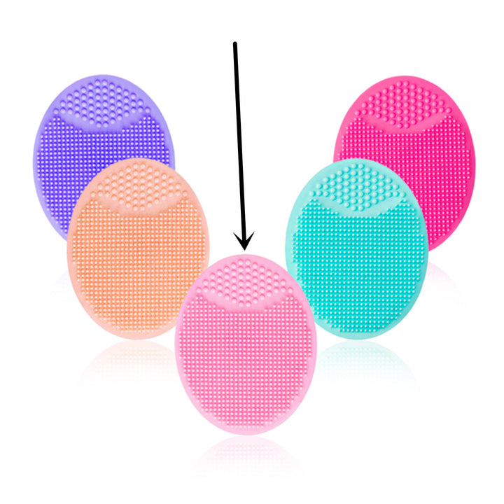 🧼💖 Silicone Oval Facial Brush | Gentle Cleansing & Skin Massage Tool