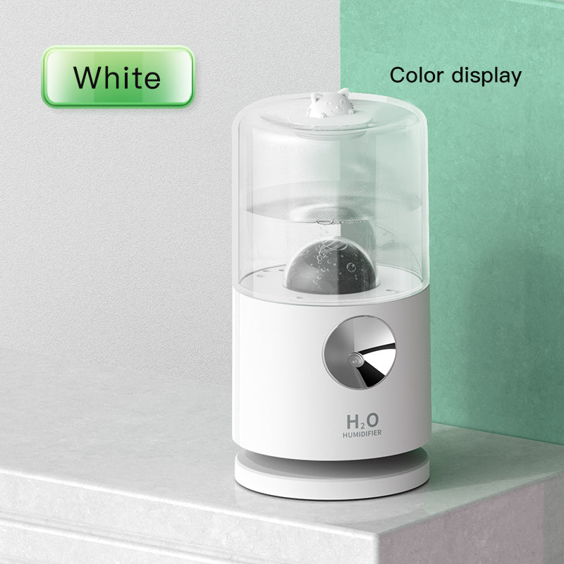 🌙💧 Smart Rotary Projection Humidifier | Mini Aroma Mist Diffuser ✨🌿