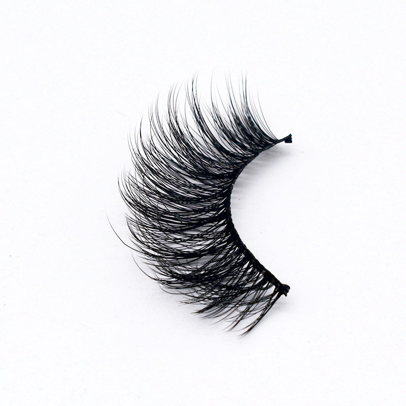 👁️✨ Hand-Made Thick & Long Natural False Eyelashes – 3D Fiber Lash Set (5 Pairs)
