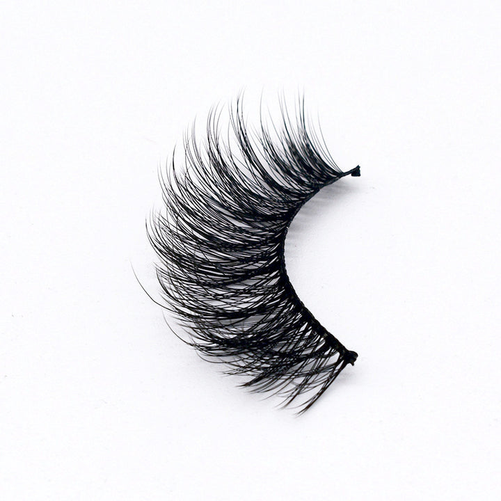 👁️✨ Hand-Made Thick & Long Natural False Eyelashes – 3D Fiber Lash Set (5 Pairs)