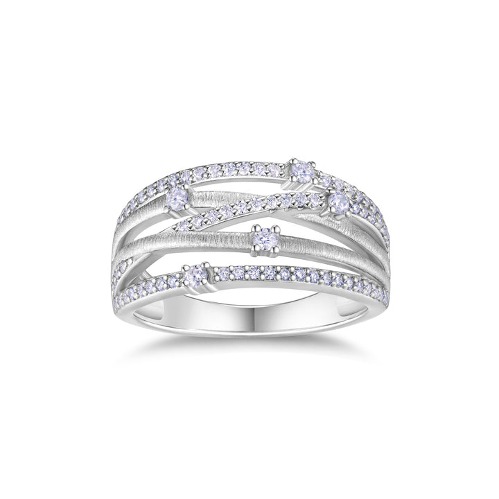 💍 Minimalist Moissanite Ring – Platinum-Plated S925 Silver (Sizes 5–9) 💍