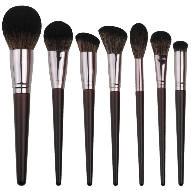 🖌️ 33-Piece High-End Makeup Brush Set – Animal Hair & Synthetic Fiber with Wooden Handles 💄✨