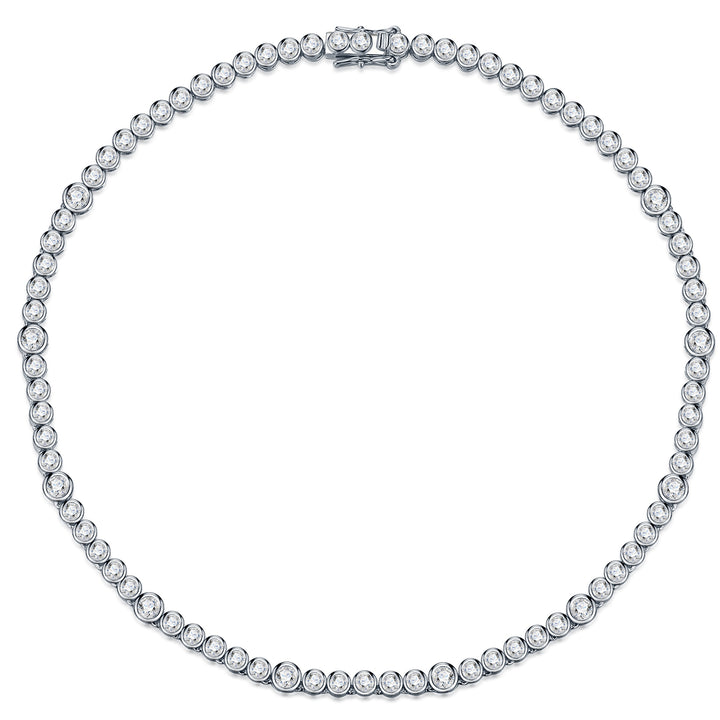 Luxury Minimalist Moissanite Pendant Necklace – Gold-Plated S925 Silver, 38cm