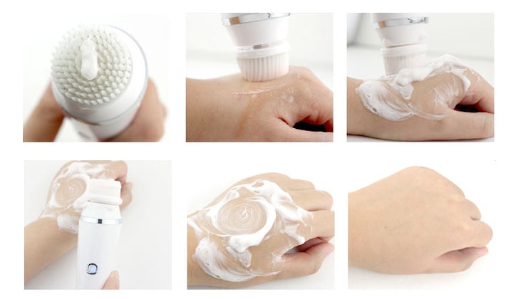 🧼✨ Electric Cleansing Brush | 3-in-1 Waterproof Facial Cleanser & Massager