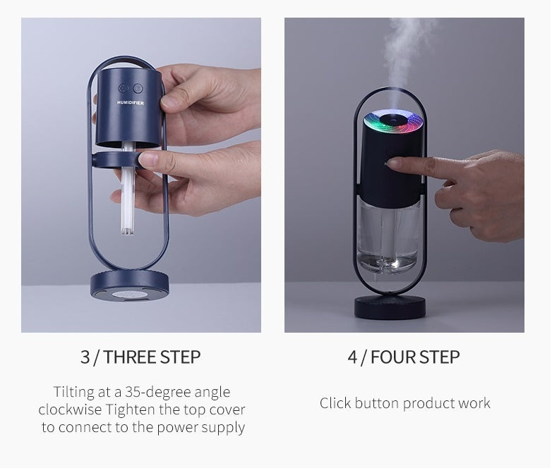 ✨🔮 Magic Shadow USB Humidifier | Projection Night Light Mist Maker 🌈