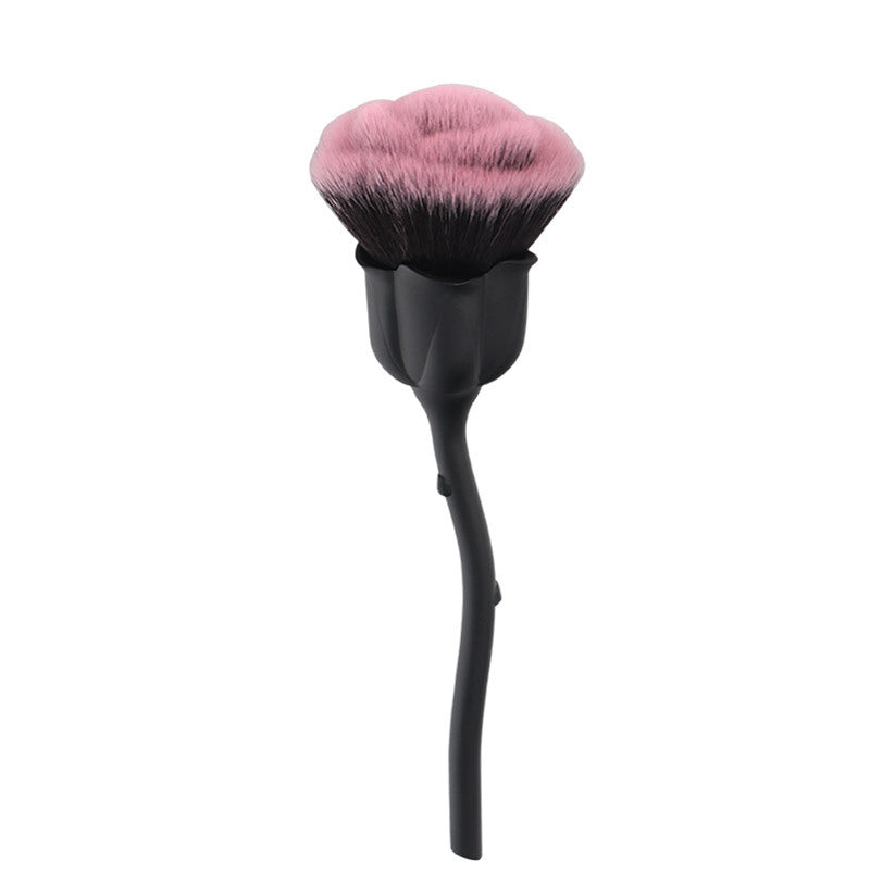 ✨ Rose Makeup Brush — Portable Beauty Tool 💄🌹