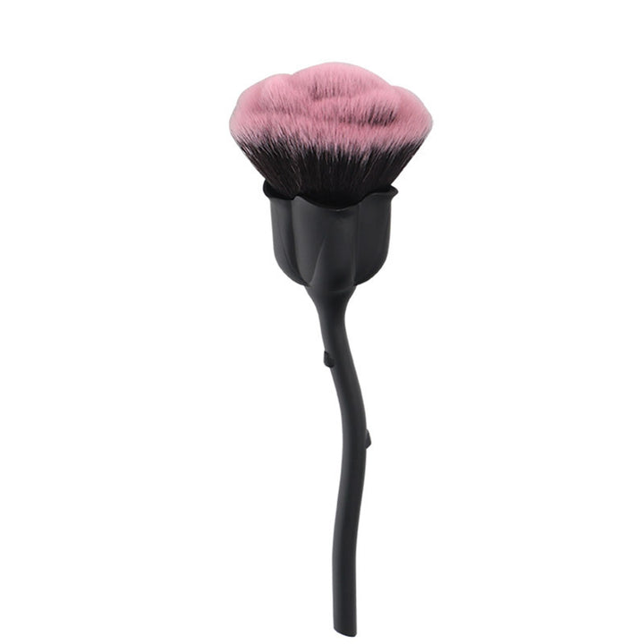 ✨ Rose Makeup Brush — Portable Beauty Tool 💄🌹