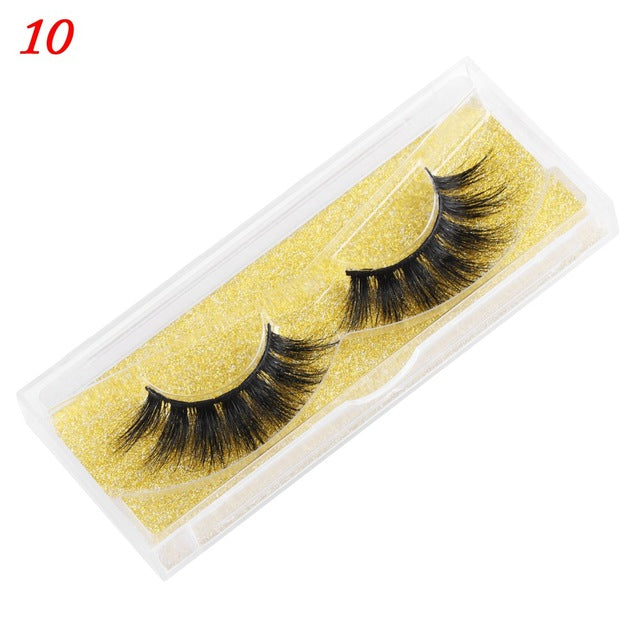 👁️✨ 25MM Mink Eyelashes – Wispy Fluffy Dramatic Fake Lashes