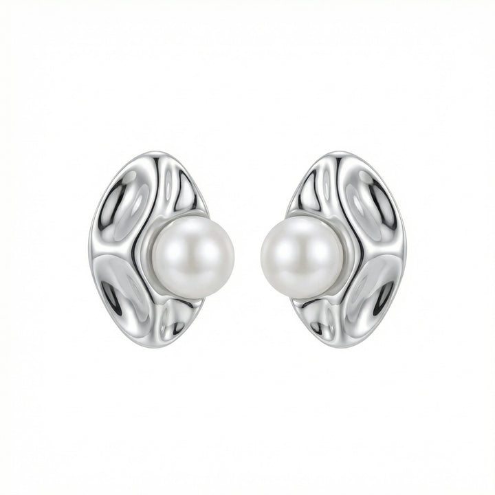 ✨ 925 Sterling Silver Organic Pearl Stud Earrings ✨