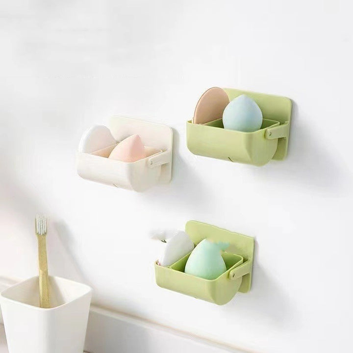 💄✨ Cosmetic Egg Storage Rack | Punch-Free Makeup Sponge Holder