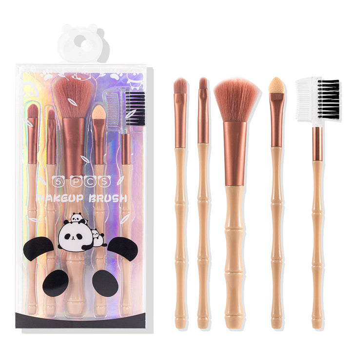 ✨ 5-Piece Portable Makeup Brush Set — Beauty Tools Kit 💄